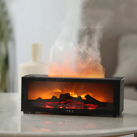 Air Humidifier - Colorful Flame Fireplace Aroma Diffuser - HUB Center